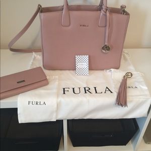 Furla bag, wallet and charm